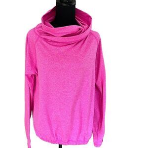 90 Degrees by Reflex hot pink polyester spandex cowl neck top size S